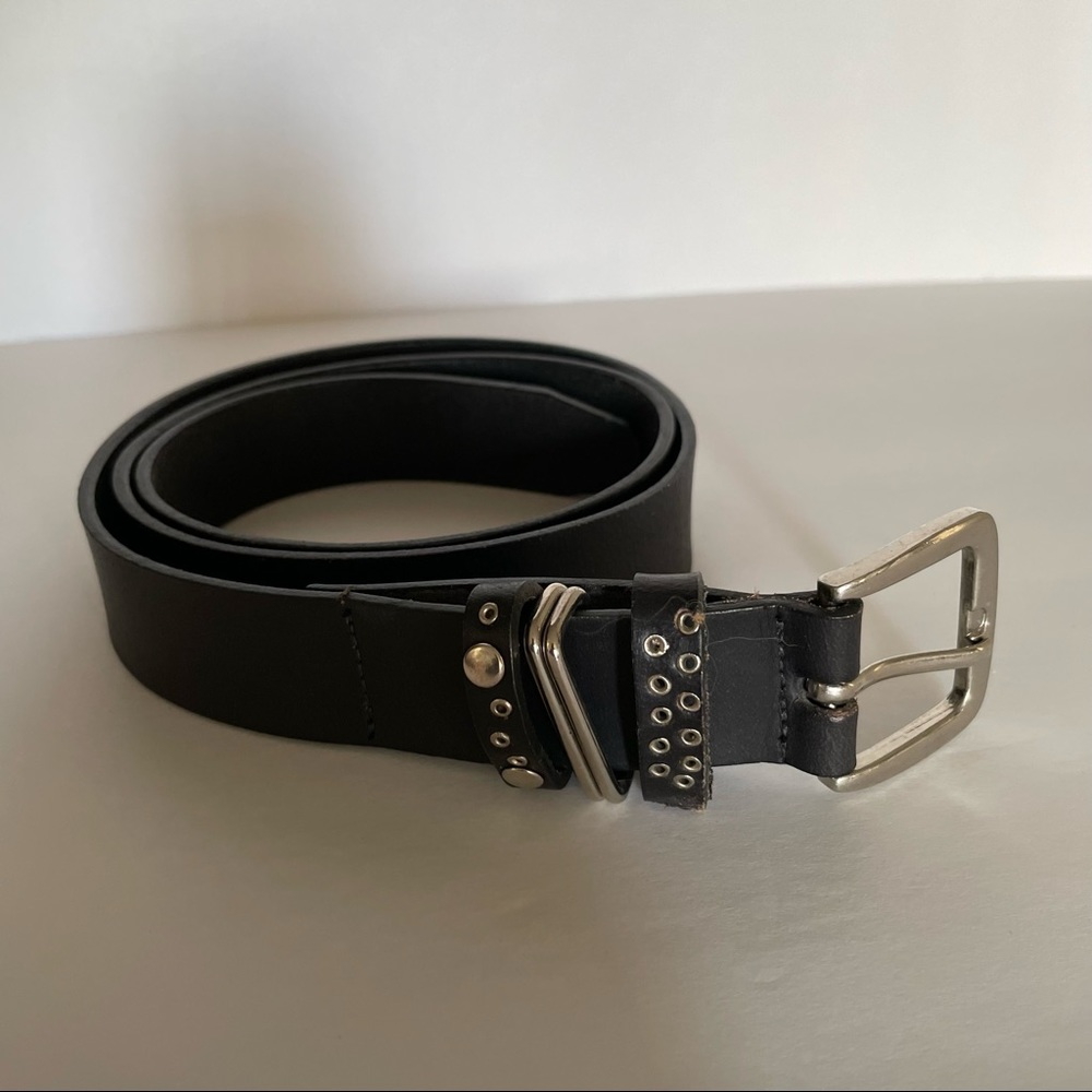 Calvin Klein Black Leather Belt Size M